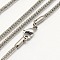 Tarnish Resistant Trendy Men's 304 Stainless Steel Lantern Chain Necklaces, with Lobster Clasps, Stainless Steel Color, 17.7 inch(44.9cm), 3.2mm