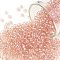 TOHO Round Seed Beads, Japanese Seed Beads, (169) Transparent AB Rosaline, 8/0, 3mm, Hole: 1mm, about 222pcs/10g