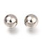 Non-Tarnish 201 Stainless Steel Beads, No Hole/Undrilled, Solid Round, Stainless Steel Color, 9mm