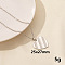 304 Stainless Steel Heart Pendant Necklace for Women, Cable Chain Necklaces