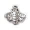 Non-Tarnish 304 Stainless Steel Charms, Bees Charm, Stainless Steel Color, 10x10.5x2mm, Hole: 1.1mm