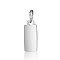 Anti-Tarnish 304 Stainless Steel Pendants, with Jump Ring, Manual Polishing, Rectangle Charm, Stamping Blank Tag, Stainless Steel Color, 10x4x1mm, Hole: 2.5mm