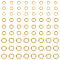 120Pcs 3 Styles 304 Stainless Steel Open Jump Rings, Golden, 18~22 Gauge, 4~5x1mm, Inner Diameter: 1.8~3mm, 40pcs/style