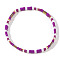 Vintage Ethnic Style Glass Seed Beads Stretch Bracelets for Women, Rectangle, Mixed Color, Inner Diameter: 6-1/4 inch(16cm)~6-1/2 inch(16.5cm)