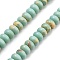 Synthetic Aqua Terra Jasper Beads Strands, Rondelle, 8x5mm, Hole: 1mm, about 78pcs/strand, 15.1 inch