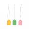 Paper Tags, with Cotton Wire, Blank Price Tag, Rectangle, Mixed Color, 13.5cm, 500pcs/bag