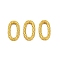 Brass Linking Rings, Long-Lasting Plated, Rack Plating, Oval, Golden, 10.5x5.5x1.5mm, Inner Diameter: 7.5x3mm