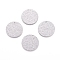 Tarnish Resistant 304 Stainless Steel Textured Pendants, Flat Round, Stainless Steel Color, 25x1mm, Hole: 1mm