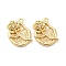 Brass Micro Pave Clear Cubic Zirconia Pendants, Cadmium Free & Nickel Free & Lead Free, Flower Charms, Real 18K Gold Plated, 15.5x11x2mm, Hole: 1.4mm