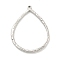 Non-Tarnish 304 Stainless Steel Pendants, Teardrop Charms, Stainless Steel Color, 41.5x32x2mm, Hole: 1.6mm