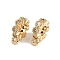 Brass Micro Pave Clear Cubic Zirconia Tube Bails, Round, Real 18K Gold Plated, 10.5x8.5x3mm, Hole: 1.2mm, Inner Diameter: 3.7mm