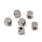 Non-Tarnish 201 Stainless Steel Beads, Cube, Stainless Steel Color, 4x4x4mm, Hole: 2mm