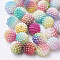 Imitation Pearl Acrylic Beads, Berry Beads, Combined Beads, Round, Mixed Color, 10mm, Hole: 1mm, about 200pcs/bag