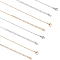 304 Stainless Steel Cable Chain Necklaces, Golden & Stainless Steel Color, 17.32 inch(44cm), 2 colors, 6pcs/color, 12pcs/box