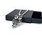 Stainless Steel Nordic Viking Owl Animal Pendant Necklaces, Stainless Steel Color