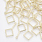 Alloy Pendants, Rhombus, Light Gold, 29x17x2mm, Hole: 1.6mm
