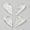 Rough Raw Natural Quartz Crystal Beads, Rock Crystal Beads, No Hole/Undrilled, Hammered Teardrop, 35~42x20~23x8~10mm