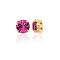 Preciosa® MAXIMA Crystal in Sew-On Cup, Czech Crystal, 719 37 081 Chaton(Round), Golden, 70350 Fuchsia, SS39(8.15~8.4mm)