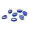 Natural Blue Spot Jasper Cabochons, Oval, 10x8x4mm