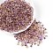 6/0 Gradient Color Glass Seed Beads, Transparent Colours Fringe Teardrop Beads, Medium Purple, 5x4x4mm, Hole: 1.2mm, about 4500pcs/pound