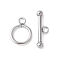 304 Stainless Steel Toggle Clasps, Stainless Steel Color, 18.5x14x2mm, Hole: 3mm; bar: 25x8x4.5mm