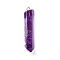 Electroplated Natural Quartz Pendants, with Brass Findings, Bullets, Pointed Pendants, Golden, Indigo, 40~65x7~15mm, Hole: 3mm