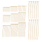 304 Stainless Steel Head Pins, Ion Plating(IP), Real 18K Gold Plated, 15~70mm, Head: 2mm