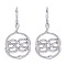 Alloy Hoop Earrings, Snake, Platinum, 70mm