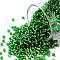 TOHO Round Seed Beads, Japanese Seed Beads, (27BF) Matte Silver Lined Teal, 11/0, 2.2mm, Hole: 0.8mm, about 5555pcs/50g