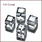 K9 Glass, Imitation Austrian Crystal Beads, Grade AAA, Faceted, Cube, Clear, 4x4x4mm(size within the error range of 0.5~1mm), Hole: 0.7~0.9mm