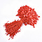 Polyester Cord with Seal Tag, Plastic Hang Tag Fasteners, Red, 185~195x1mm, about 850pcs/bag