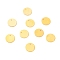 Brass Charms, Stamping Blank Tag, Long-Lasting Plated, Flat Round, Real 18K Gold Plated, 8x0.5mm, Hole: 0.9mm