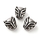 Leopard 304 Stainless Steel Beads, Antique Silver, 12x11x8mm, Hole: 2.5mm