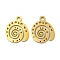 Ion Plating(IP) 304 Stainless Steel Charms, Laser Cut, Shell Charm, Golden, 14x12x1mm, Hole: 1.6mm