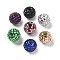 Acrylic Rhinestone Beads, Round with Square Rhinestone, Shiny Beads for DIY Jewelry Making, Beadable Pens and Crafts, Mixed Color, 20mm, Hole: 2mm