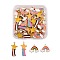 40Pcs 4 Style Alloy Enamel Pendants,  Rainbow & Shooting Star, Light Gold, 14~26.5x13~18.5x1.5mm, Hole: 1.8~2mm, 10pcs/Style