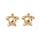 Brass Beads, Cadmium Free & Nickel Free & Lead Free, Tortoise, Real 18K Gold Plated, 9.5x9x3.5mm, Hole: 1.2mm