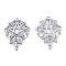 Non-Tarnish 201 Stainless Steel Pendants, Star, Stainless Steel Color, 35x24.5x3mm, Hole: 2mm