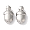 Non-Tarnish 304 Stainless Steel Beads, Acorn, Stainless Steel Color, 14.5x8.5x6mm, Hole: 1.2mm