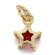 Латунные микро проложить кубического циркония подвески KK-P192-10-G01-2
