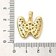 Латунные микро проложить кубического циркония подвески KK-E061-03G-23-3
