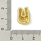 Подвески из латуни с покрытием из прозрачного кубического циркония KK-S378-01G-U-3