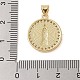 Латунные микропаве прозрачные подвески с фианитом KK-I712-40G-3