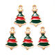 Подвески из эмали и сплава X-ENAM-S121-101-2