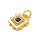Латунные микро проложить кубического циркония подвески KK-U033-02G-03-2