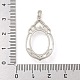 Сеттинги Серебряный кулон кабошон 925 стерлингов STER-B005-24P-3