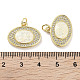 Латунные микропаве прозрачные подвески с фианитом KK-L213-035G-3
