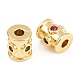 Латунные микро проложить кубического циркония бусы KK-H078-17G-2