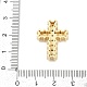 Латунные микро проложить кубического циркония бусы KK-H203-11B-G-3