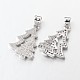 Латунные микро проложить кубического циркония подвески ZIRC-L035-51P-FF-1
